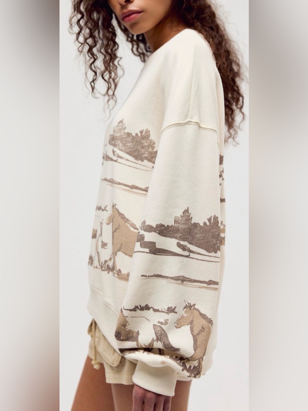 Free People x Daydream Running Horses Crewneck - Picture 3 of 8